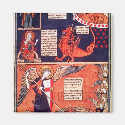 Aimant La femme de l'Apocalypse attaquée par la casquette (Devant)