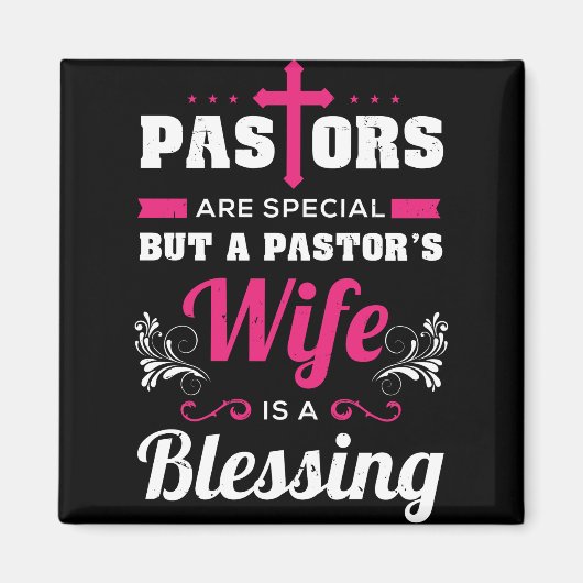 Aimant La femme du pasteur est une bénédiction (Devant)