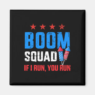 Aimant La fête de l'indépendance du 4 juillet Boom Squad