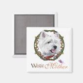 Aimant La fête des mères Westie (Recto/Verso)