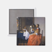 Aimant La fille avec le Wineglass (Recto/Verso)