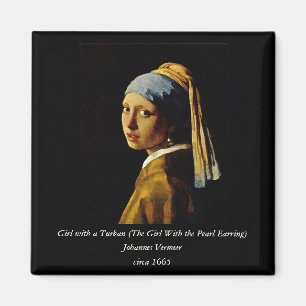 Aimant La fille avec un Turban / la fille avec l'oreille 