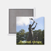 Aimant La Fille de l'Esclavage, Savannah, Géorgie (Recto/Verso)