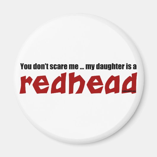 Aimant La fille est une rousse (Devant)