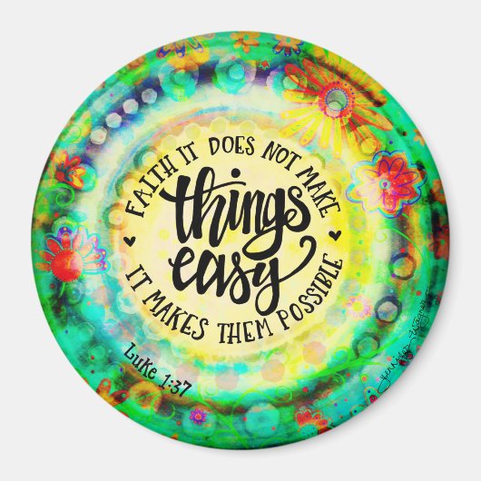 Aimant La Foi Rend Les Choses Possible (Devant)