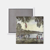Aimant La fondation de l'Australie par le capitaine Arthu (Recto/Verso)