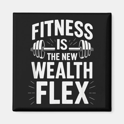 Aimant La forme physique est la richesse Flex, Citation m (Devant)