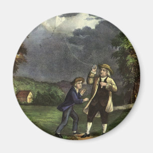 Aimant La foudre et l'expérience de cerf-volant de Benjam