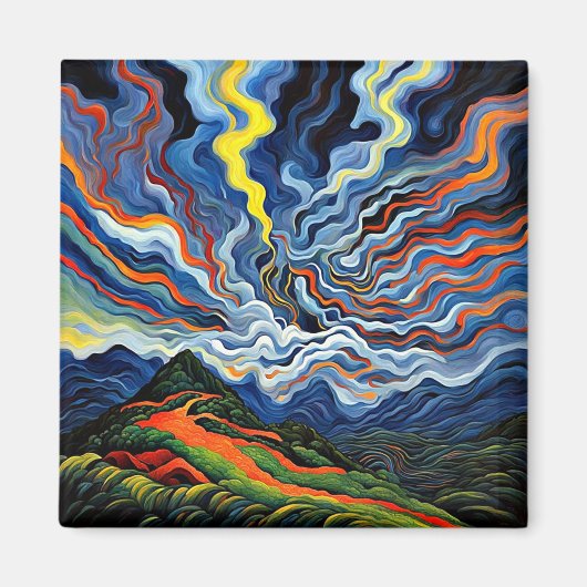 Aimant La foudre illumine le ciel (Devant)