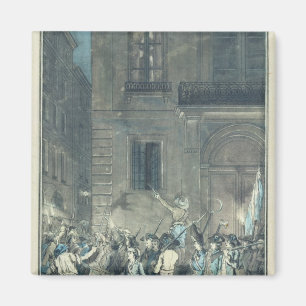 Aimant La foule errant les rues de Paris