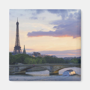 Aimant La France, Paris, bateau de visite sur la rivière