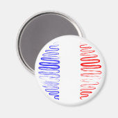 Aimant La France sur l'aimant blanc (Recto/Verso)