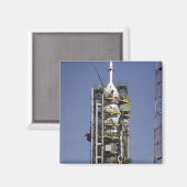 Aimant La fusée Soyouz est montée en position (Recto/Verso)