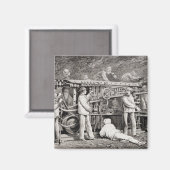 Aimant La galerie avancée du côté français du lun (Recto/Verso)