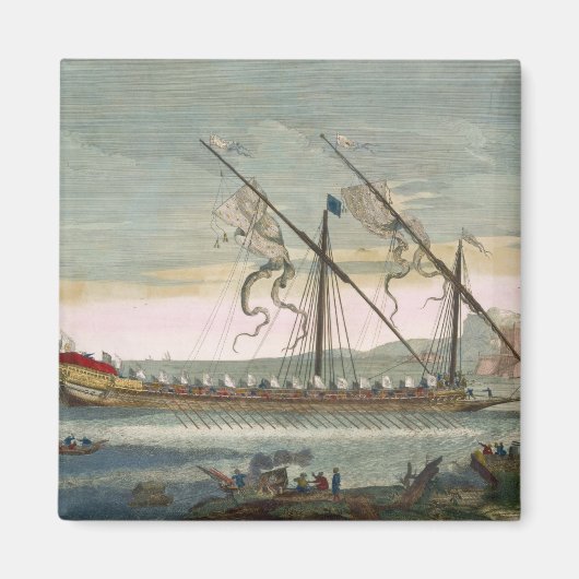 Aimant La galerie de plomb en cours de route par l'aviron (Devant)