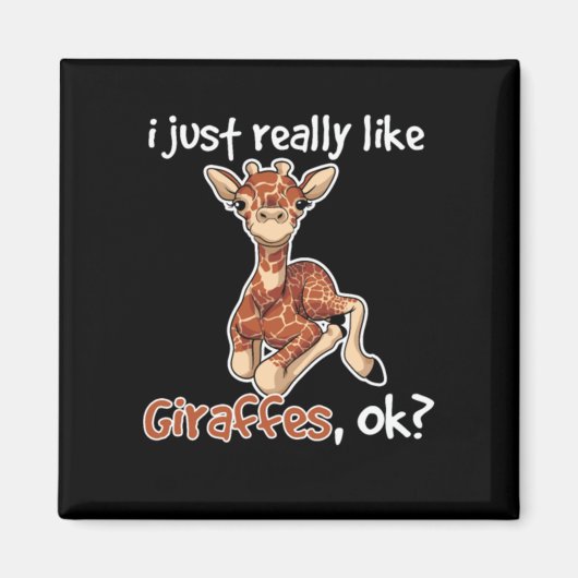 Aimant La girafe comme la girafe ok (Devant)