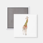 Aimant La girafe dans une écharpe (Recto/Verso)