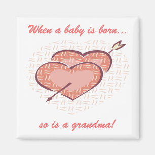 Aimant La grand-maman est née