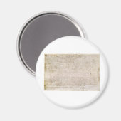 Aimant La Grande Charte des Libertés de 1215 (Recto/Verso)