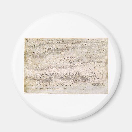 Aimant La Grande Charte des Libertés de 1215 (Devant)