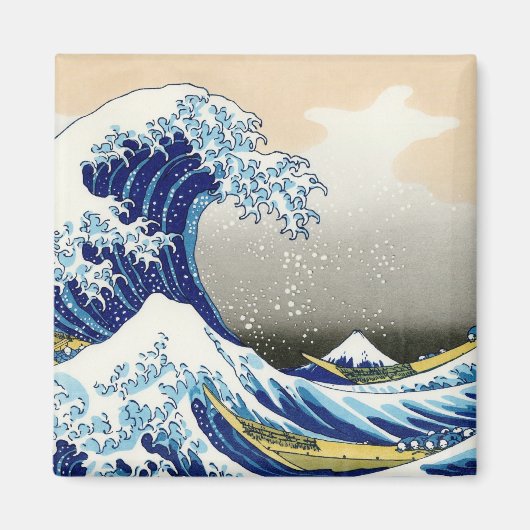 Aimant La grande vague au large de Kanagawa Katsushika Ho (Devant)