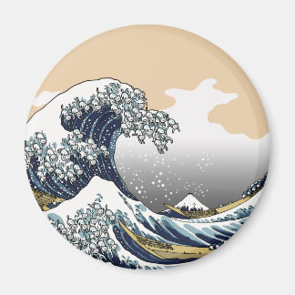 Aimant La grande vague au large de Katagawa