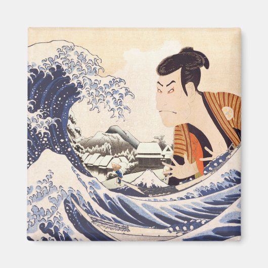 Aimant La Grande Vague Ukiyoe Collages (Devant)