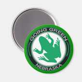 Aimant La grenouille verte du Nebraska (Recto/Verso)
