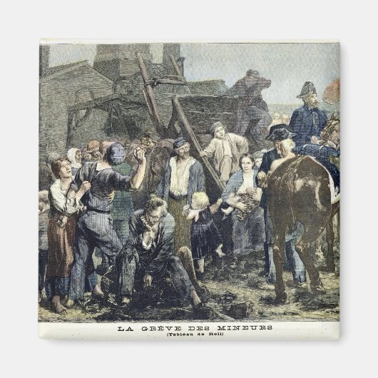 Aimant La grève des mineurs à Carmaux (Devant)
