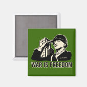 Aimant La guerre est la liberté (Recto/Verso)