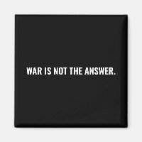 La guerre n'est pas la réponse noir blanc texte an