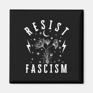 Aimant La Haine Florale Anti Trump Mensonge Et Le Fascism