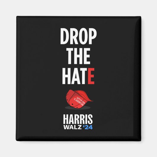 Aimant La haine - Pas de Casquette maga Voter Kamala Harr (Devant)