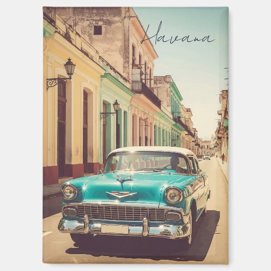 Aimant La Havane vintage Cuba (Recto)