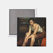 Aimant La jeune fille séduisante (Recto/Verso)