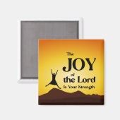 Aimant La Joie du Seigneur est Votre Force (Recto/Verso)
