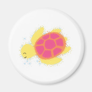 Aimant La jolie tortue de mer