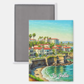 Aimant La Jolla California Travel (Recto/Verso)