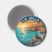 Aimant La Jolla États-Unis (Recto/Verso)