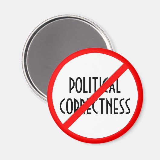 Aimant La justesse politique interdite (Recto/Verso)