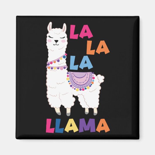 Aimant La La La Llama - Drôle Chant Llama (Devant)