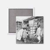 Aimant La lanterne magique, vers 1870 (photo b/w) (Recto/Verso)