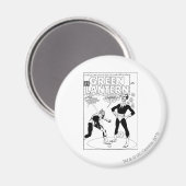 Aimant La lanterne verte enlève l'anneau, noir et blanc (Recto/Verso)