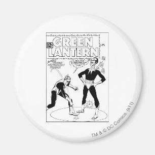 Aimant La lanterne verte enlève l'anneau, noir et blanc