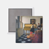 Aimant La leçon de musique de Johannes Vermeer (vers 1663 (Recto/Verso)