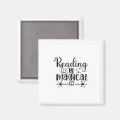 Aimant La lecture d'art est magique (Recto/Verso)