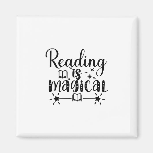 Aimant La lecture d'art est magique (Devant)