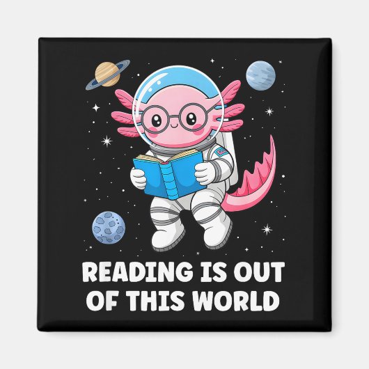 Aimant La lecture est hors de ce monde (Devant)