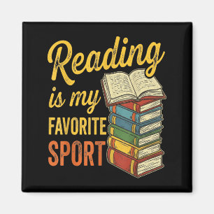 Aimant La lecture est le sport favori de l'amateur de liv