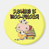 Aimant La lecture est MOO-velous (Devant)